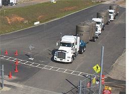 A shipment of TRU waste is ready to leave SRS for WIPP