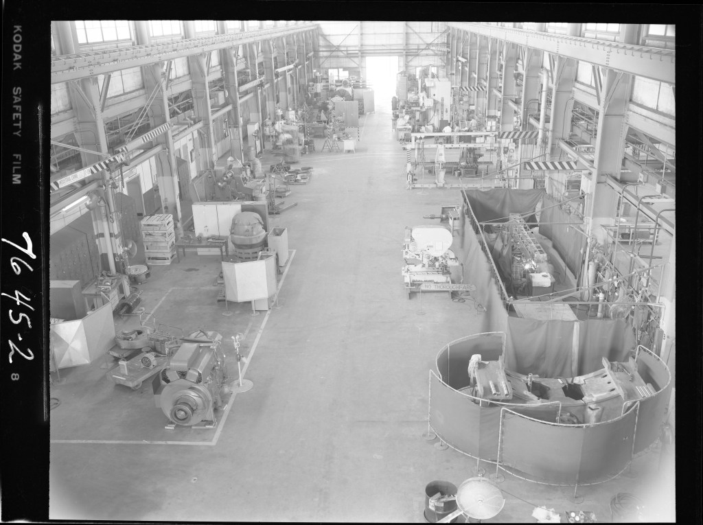 Historic interior image of the facility in August 1961.